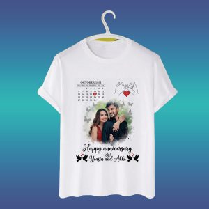Happy Anniversary customise t-shirt